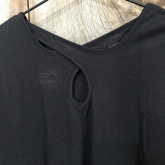 Old Navy Girls Active Go Dry Cutout Tee in Black Size XL 14 - Picture 4 of 15